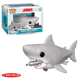 Funko POP Super 6" Jaws 759 Great White Shark with Diving tank Figurka Kolekcjonerska