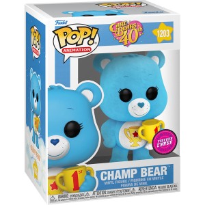 Funko POP Care Bears 1203 Champ Bear flocked chase Limitowana Figurka Kolekcjonerska