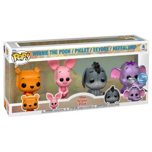 Funko POP Disney set Winnie the Pooh 4pack Pooh, Piglet, Eeyore, Heffalump diamond Special Edition Limitowana Brokatowa Zestaw Figurka Kolekcjonerska