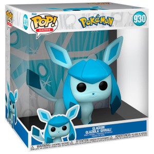 Funko POP Jumbo 10" Pokemon 930 Glaceon Figurka Kolekcjonerska