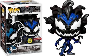 Funko POP Venom 676 April Parker as Mayhem glow Pop In A Box Excl Świecąca Limitowana Figurka Kolekcjonerska