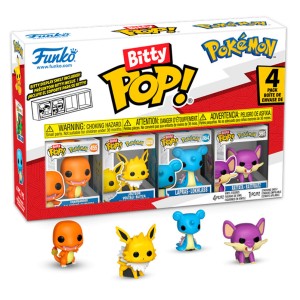 Funko POP Bitty Pokemon 4pack Charmander Lapras Rattata Chase Limitowana Figurka Kolekcjonerska