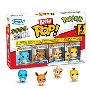 Funko POP Bitty Pokemon 4pack Squirtle Eevee Psyduck Chase Limitowana Figurka Kolekcjonerska