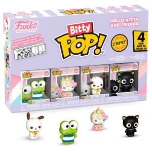 Funko POP Bitty Hello Kitty 4pack Keroppi Pochacco Chococat Chase Limitowana Figurka Kolekcjonerska