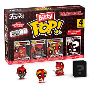 Funko POP Bitty Deadpool 4pack Dinpool + Losowy Figurka Kolekcjonerska