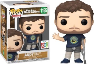 Funko POP Parks and Recreation 1155 Andy With Leg Casts Special Edition Limitowana Figurka Kolekcjonerska