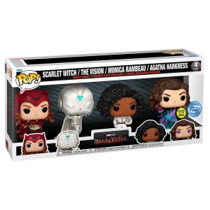 Funko POP set WandaVision 4pack Scarlet Witch the Vision Monica Agatha Harkness GLOW Special Edition Limitowana Świecąca Zestaw Figurka Kolekcjonerska