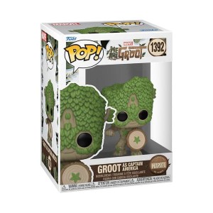 Funko POP I am Groot 1392 Groot as Captain America Figurka Kolekcjonerska