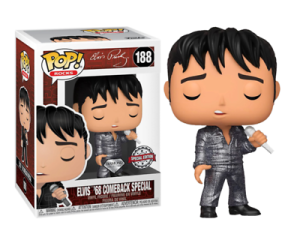 Funko POP Elvis Presley 188 Elvis '68 Comeback Special diamond Special Edition Limitowana Brokatowa Figurka Kolekcjonerska