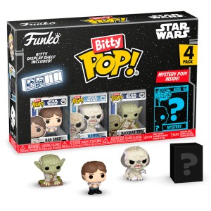 Funko POP Bitty Star Wars 4 Pack Han solo Wampa Yoda + mystery Figurka Kolekcjonerska