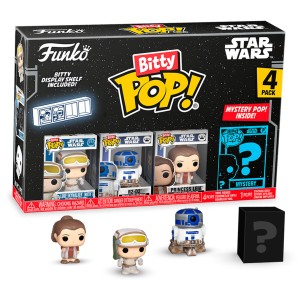 Funko POP Bitty Star Wars 4 Pack Luke R2-D2 Princess Leia + mystery Figurka Kolekcjonerska