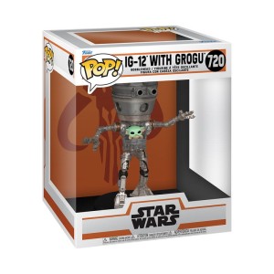 Funko POP Super 6" Star Wars 720 Ig-12 with Grogu Figurka Kolekcjonerska