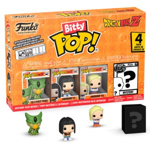 Funko POP Bitty Dragon Ball 4pack Cell Android 17 Android 18 + Losowy Figurka Kolekcjonerska