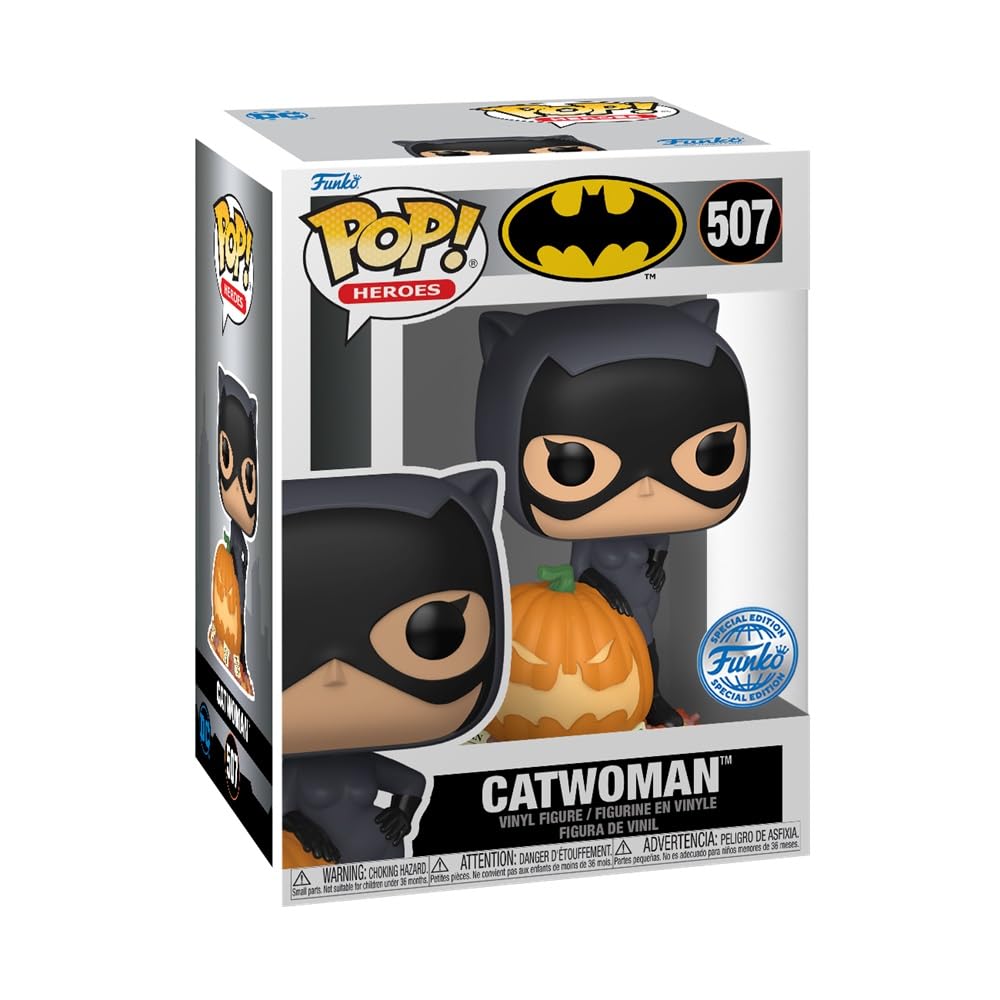 Funko POP! Heroes: DC Comics - Super Heroes Catwoman with Pumpkin (Special Edition) #507
