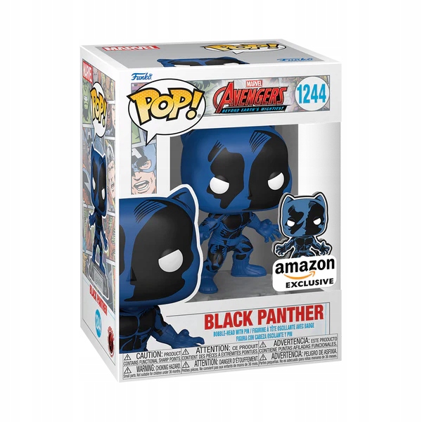 Funko POP! Marvel: Marvel - Avengers Black Panther with pin (Special Edition) #1244