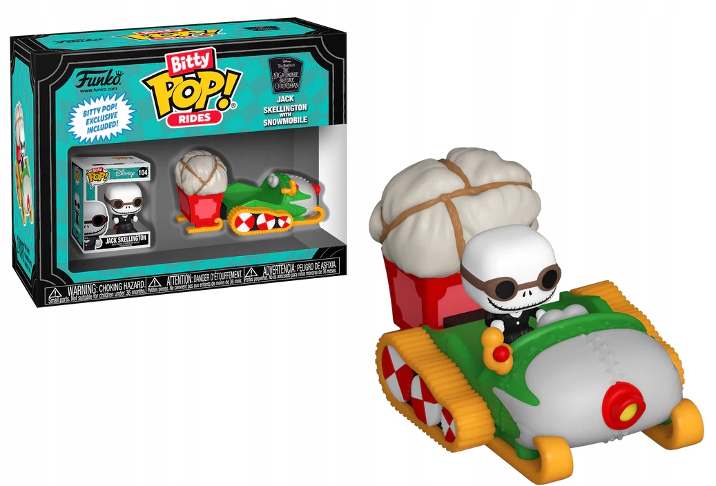 Funko Bitty POP!: The Nightmare Before Christmas Jack Skellington Snowmobile #104