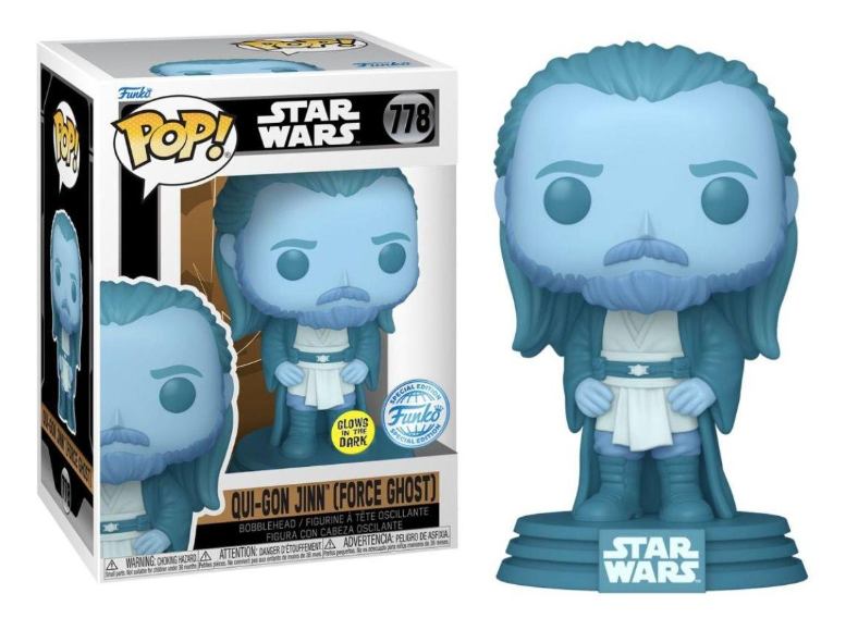 Funko POP! Star Wars: Star Wars - Qui-Gon Jinn force ghost (Glow in the Dark, Special Edition) #778