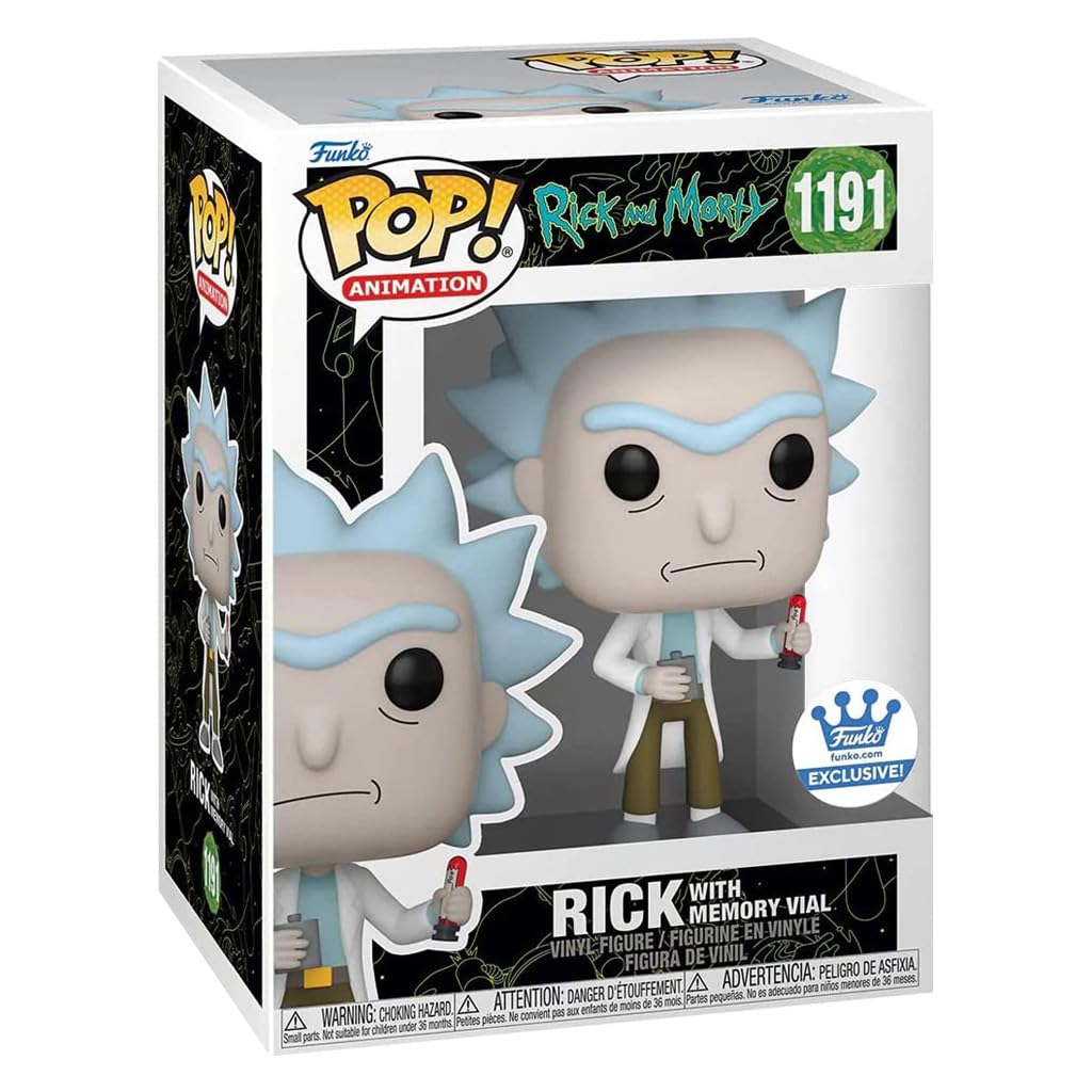 Funko POP! Animation: Rick and Morty - Rick with Memory Vial (Special Edition) #1191