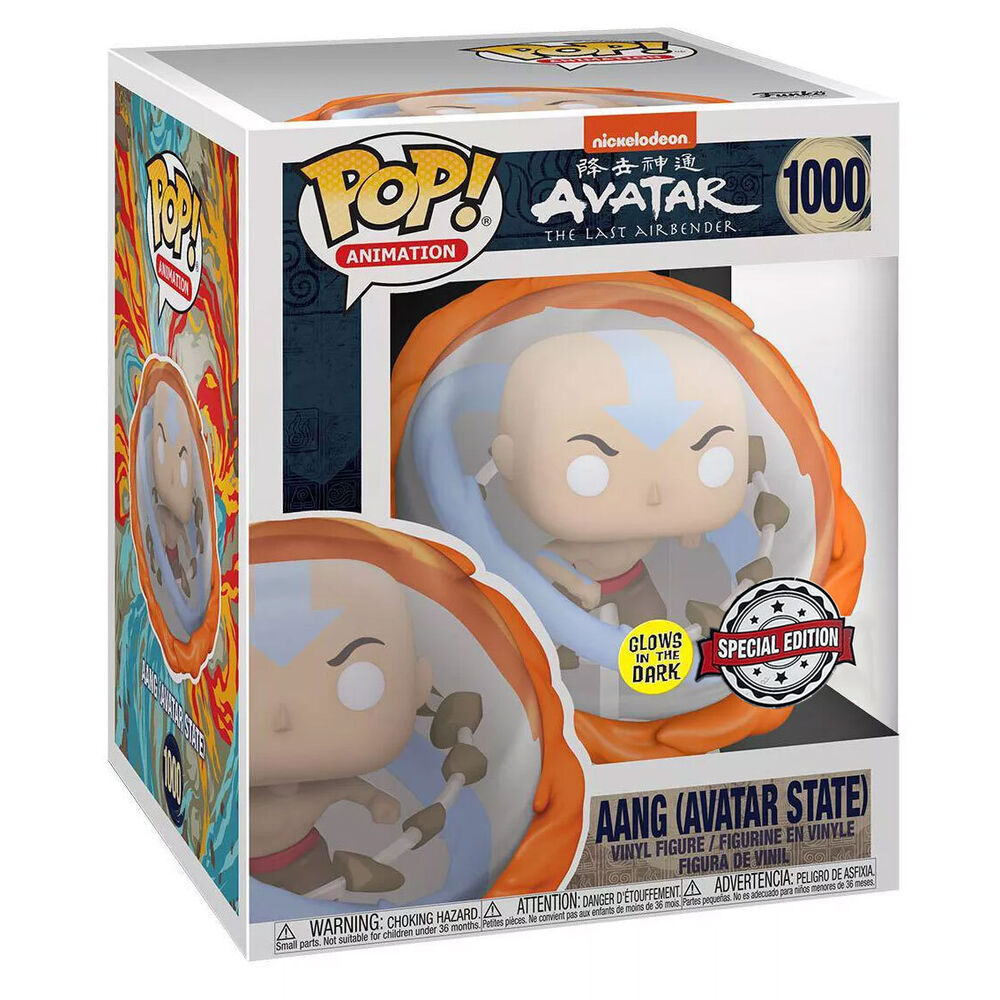 Funko POP! Super: Super Avatar - the Last Airbender Aang (Glow in the Dark, Special Edition) #100