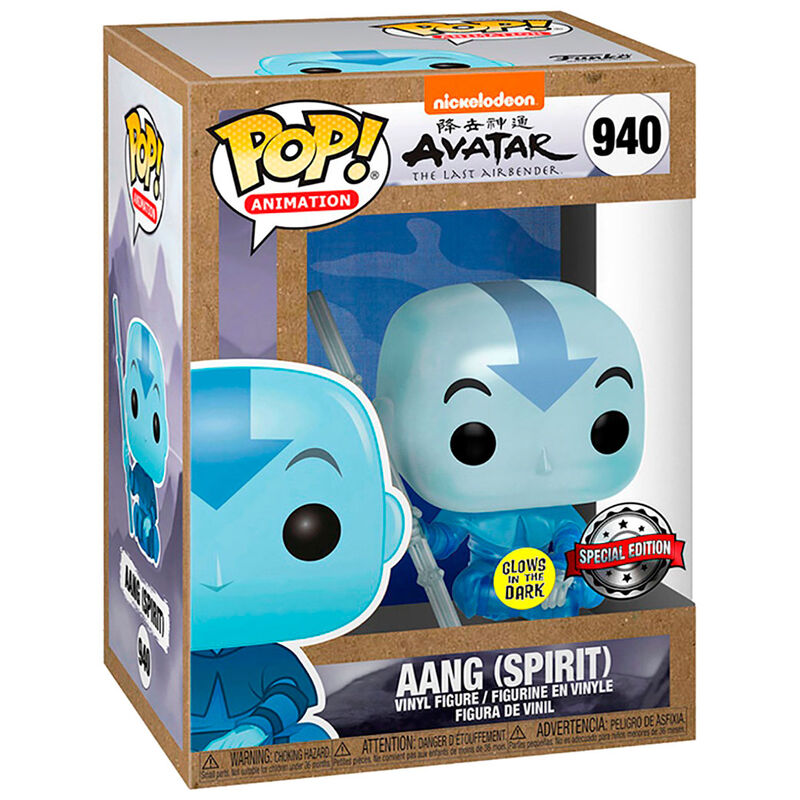 Funko POP! Super: Super Avatar - the Last Airbender Aang Spirit (Glow in the Dark, Special Edition) #940