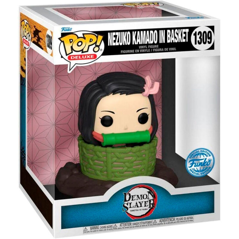 Funko POP! Deluxe: Demon Slayer - Nezuko Kamado in Basket (Special Edition) #1309
