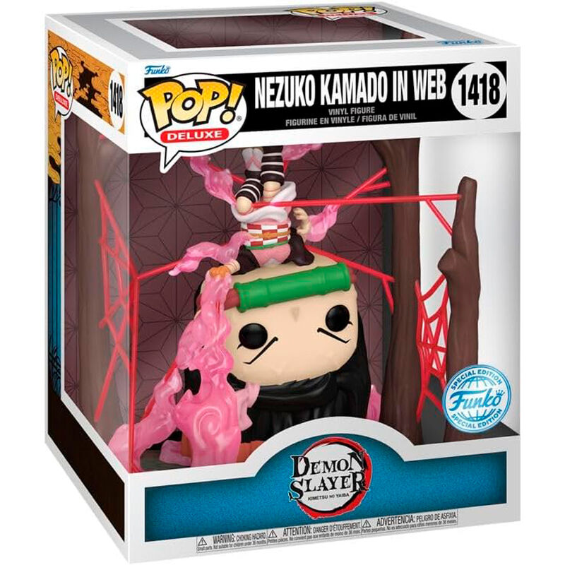 Funko POP! Deluxe: Demon Slayer - Kimetsu no Yaiba Nezuko Kamado in Web (Special Edition) #1418