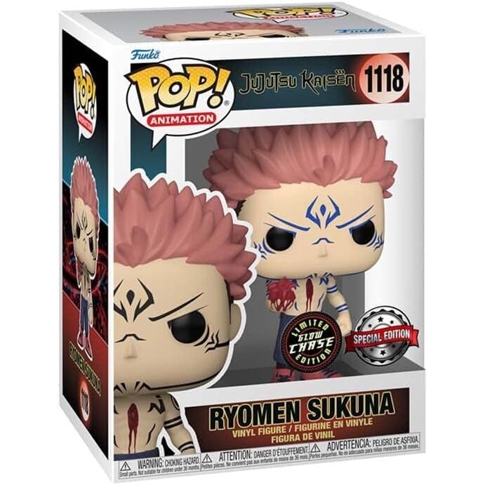 Funko POP! Animation: Jujutsu Kaisen - Ryomen Sukuna (Chase, Glow in the Dark) #1118