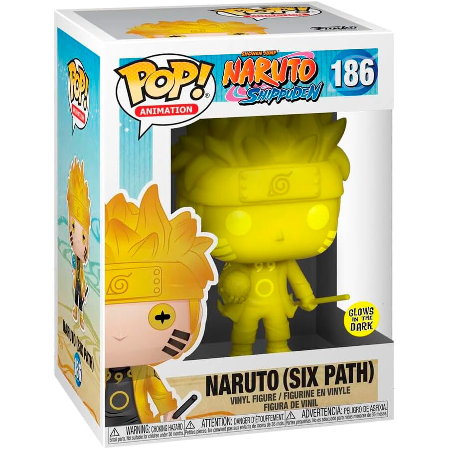 Funko POP! Animation: Naruto Shippuden - Naruto SixPath (Glow in the Dark, Special Edition) #186