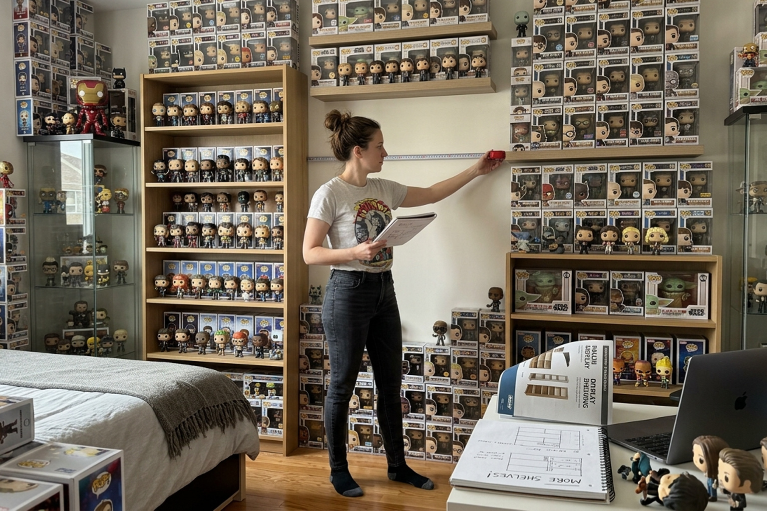 Ile miejsca zajmuje kolekcja Funko Pop? Przewodnik po regałach, gablotach i szafach